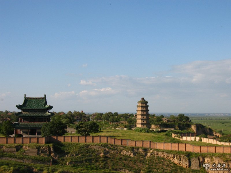 建于明代的大荔县金龙寺塔